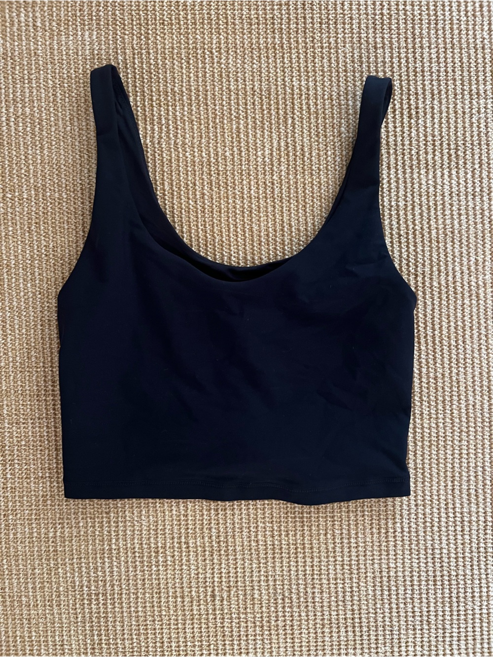 The Upside Black Scoop Crop Bralette - Women's Sports Bra